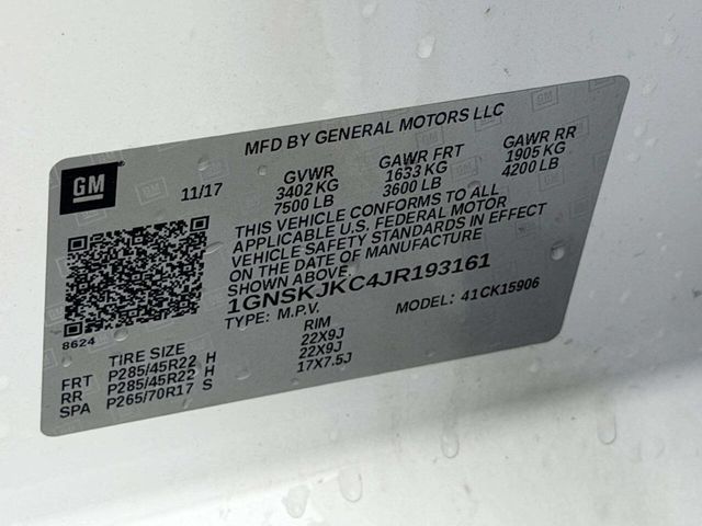 2018 Chevrolet Suburban 4WD 4dr 1500 Premier - 23045397 - 23