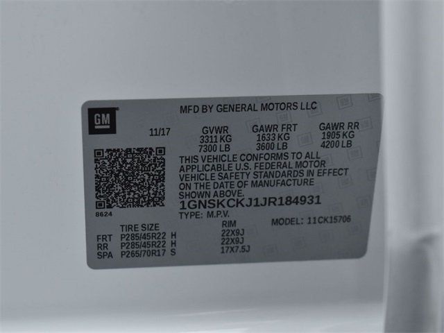 2018 Chevrolet Tahoe 4WD 4dr Premier - 22673456 - 3