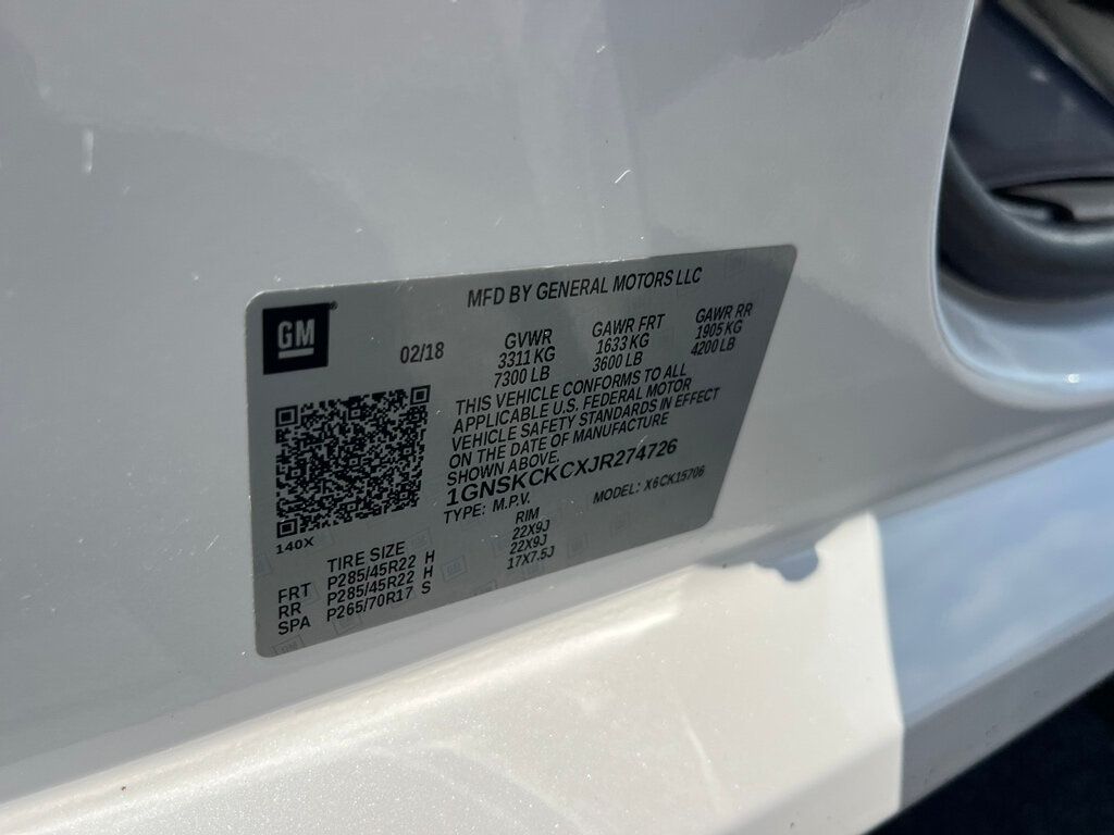 2018 Chevrolet Tahoe 5.3L Tahoe Premier Quad seats with 3rd row - 23047912 - 44