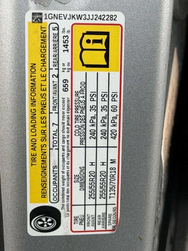 2018 Chevrolet Traverse AWD 4dr Premier w/1LZ - 22970212 - 20