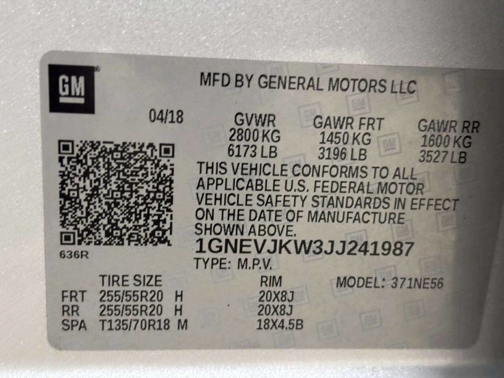 2018 Chevrolet Traverse AWD 4dr Premier w/1LZ - 23044829 - 38