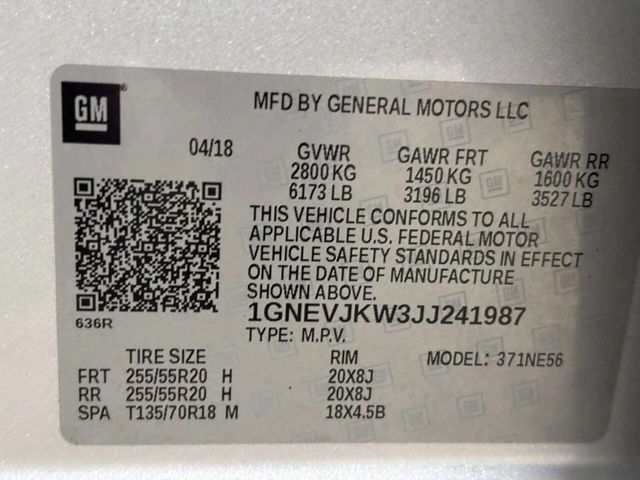 2018 Chevrolet Traverse AWD 4dr Premier w/1LZ - 23044829 - 38