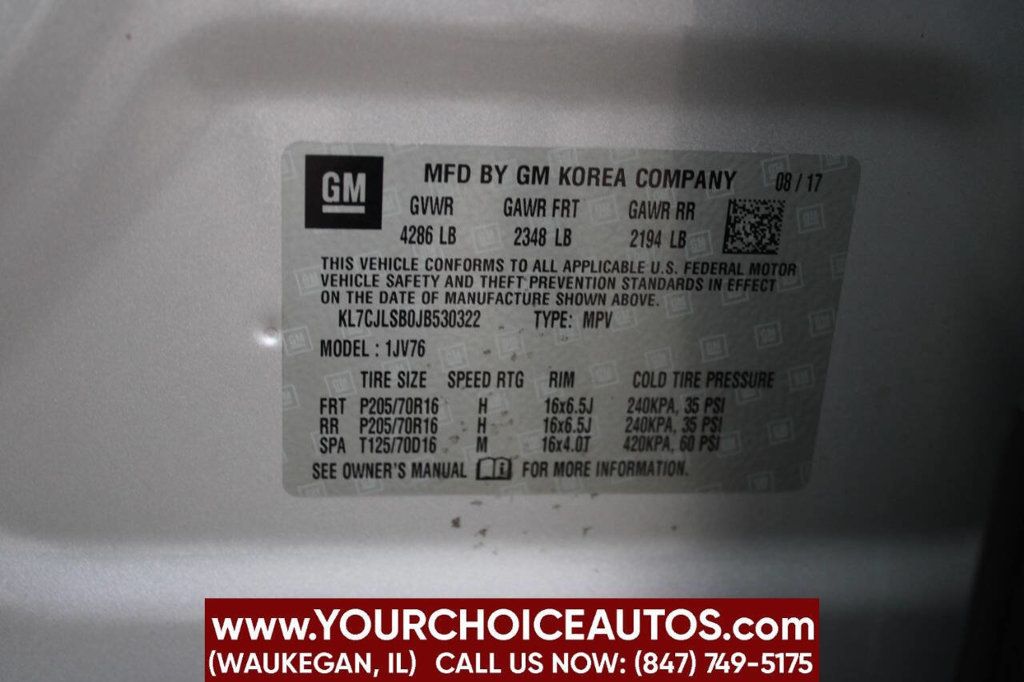 2018 Chevrolet Trax FWD 4dr LT - 22919928 - 29