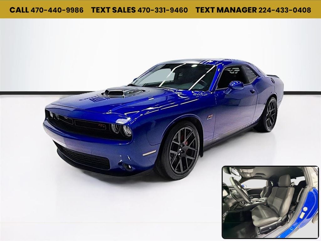 2018 Dodge Challenger R/T PLUS SHAKER! AMAZING COLOR!  IndiGo Blue Exterior Paint!   - 23024598 - 0