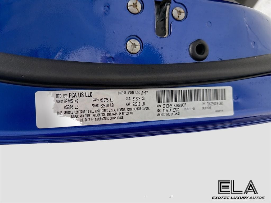 2018 Dodge Challenger R/T PLUS SHAKER! AMAZING COLOR!  IndiGo Blue Exterior Paint!   - 23024598 - 31