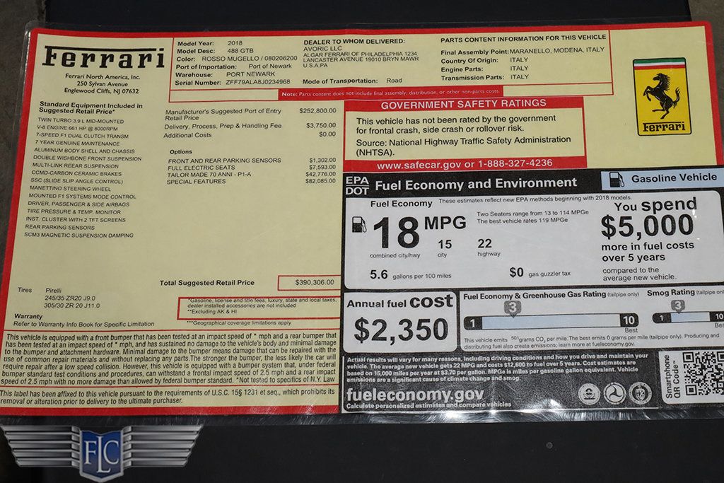 2018 Ferrari 488 GTB Coupe - 22986493 - 43