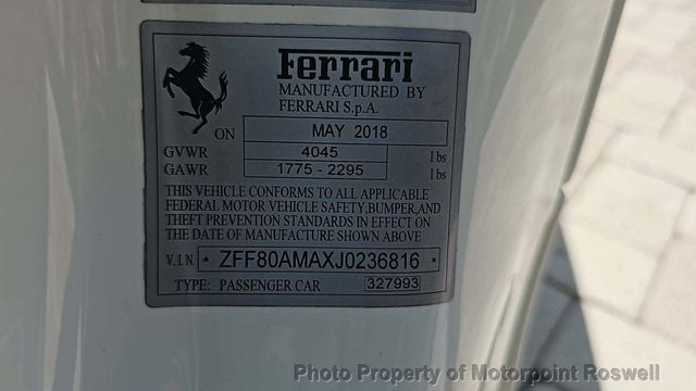 2018 Ferrari 488 Spider Convertible - 22186388 - 9