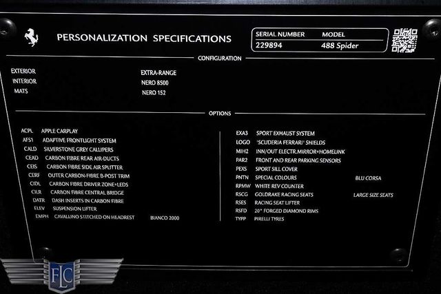 2018 Ferrari 488 Spider Convertible - 23001785 - 48
