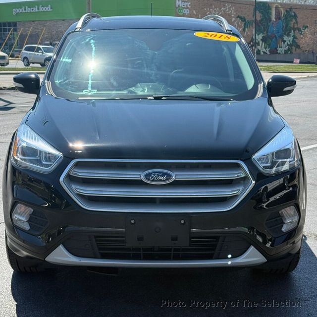 2018 Ford Escape TITANIUM 4WD W/PANORAMIC VISTA ROOF & LEATHER TRIMMED INTERIOR - 23001783 - 4