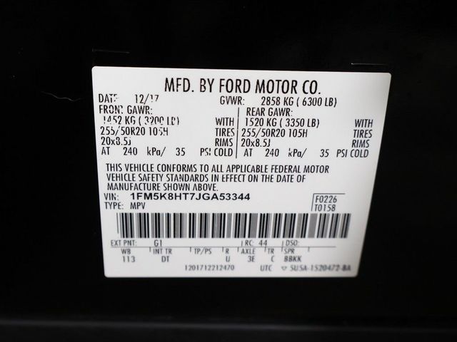 2018 Ford Explorer Platinum 4WD - 23083167 - 62