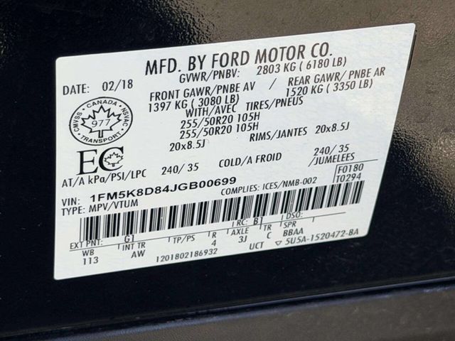 2018 Ford Explorer XLT 4WD - 23033654 - 21