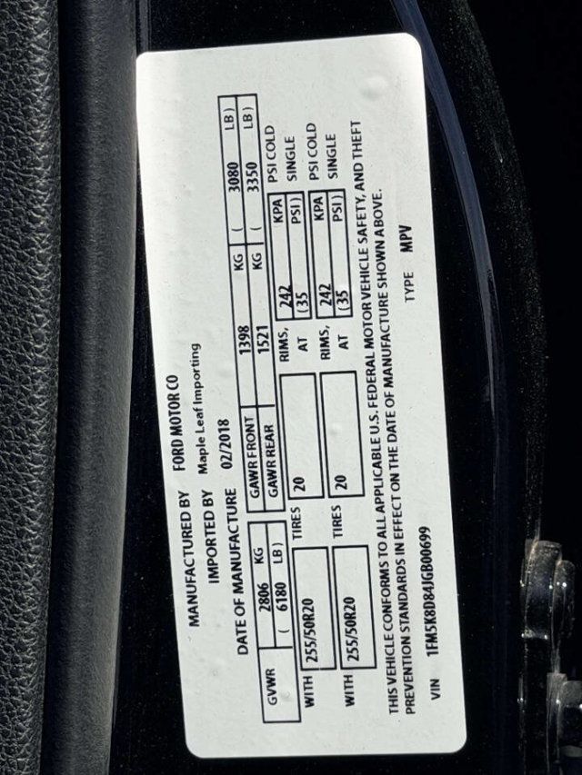 2018 Ford Explorer XLT 4WD - 23033654 - 22