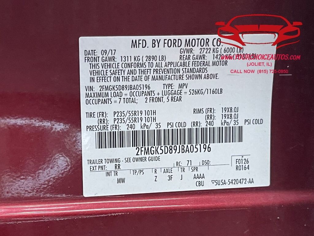 2018 Ford Flex Limited FWD - 22107759 - 49