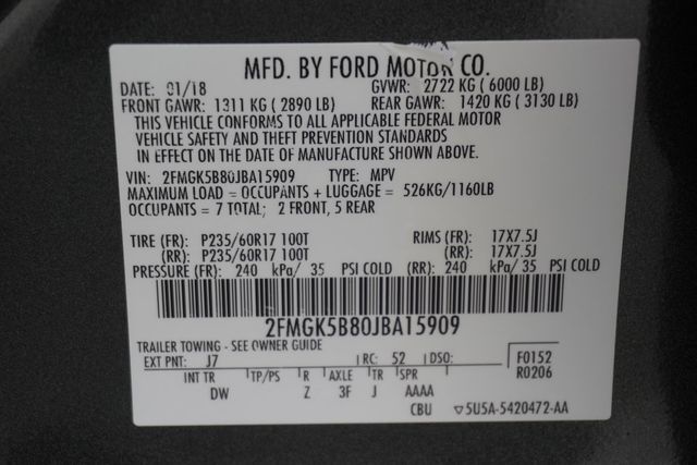 2018 Ford Flex SE FWD - 22970830 - 28