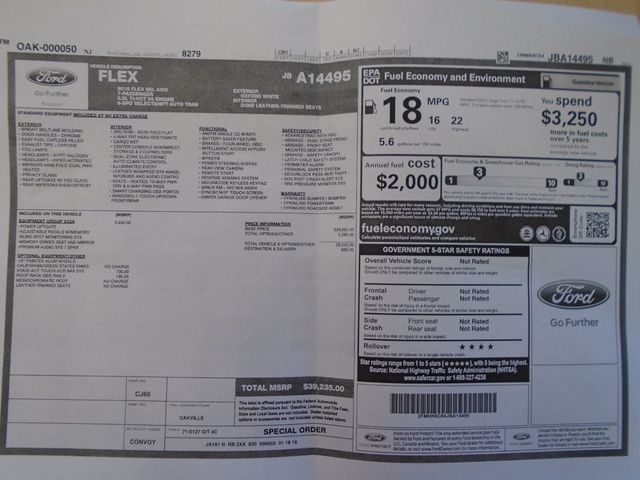 2018 Ford Flex SEL AWD - 22956185 - 51