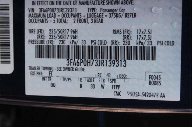 2018 Ford Fusion SE FWD - 23006117 - 8