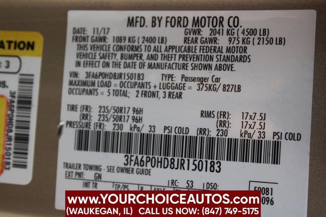 2018 Ford Fusion SE FWD - 22863115 - 30