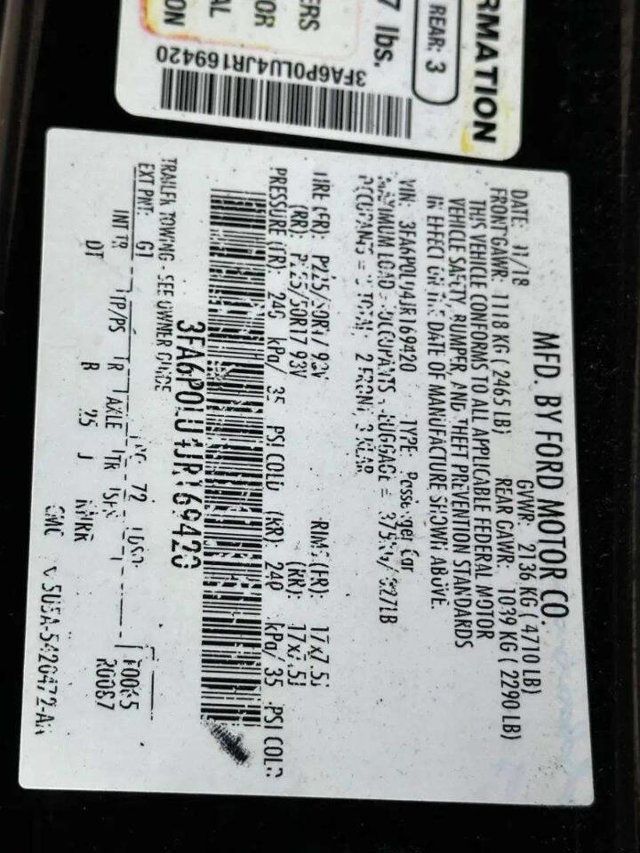 2018 Ford Fusion Hybrid SE FWD - 22994611 - 36