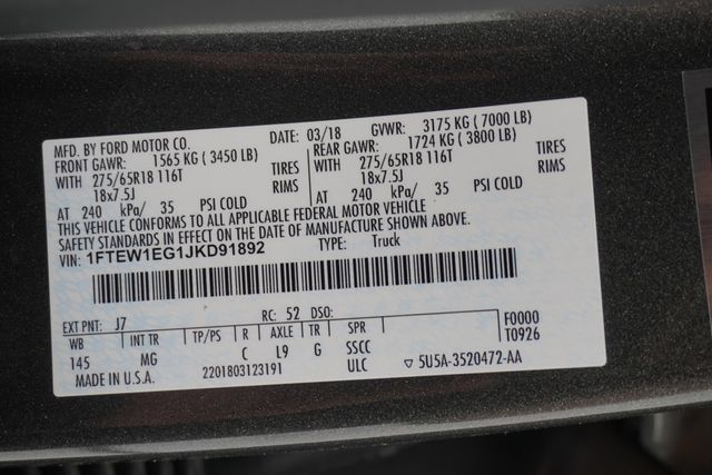 2018 Ford F-150  - 22987076 - 30