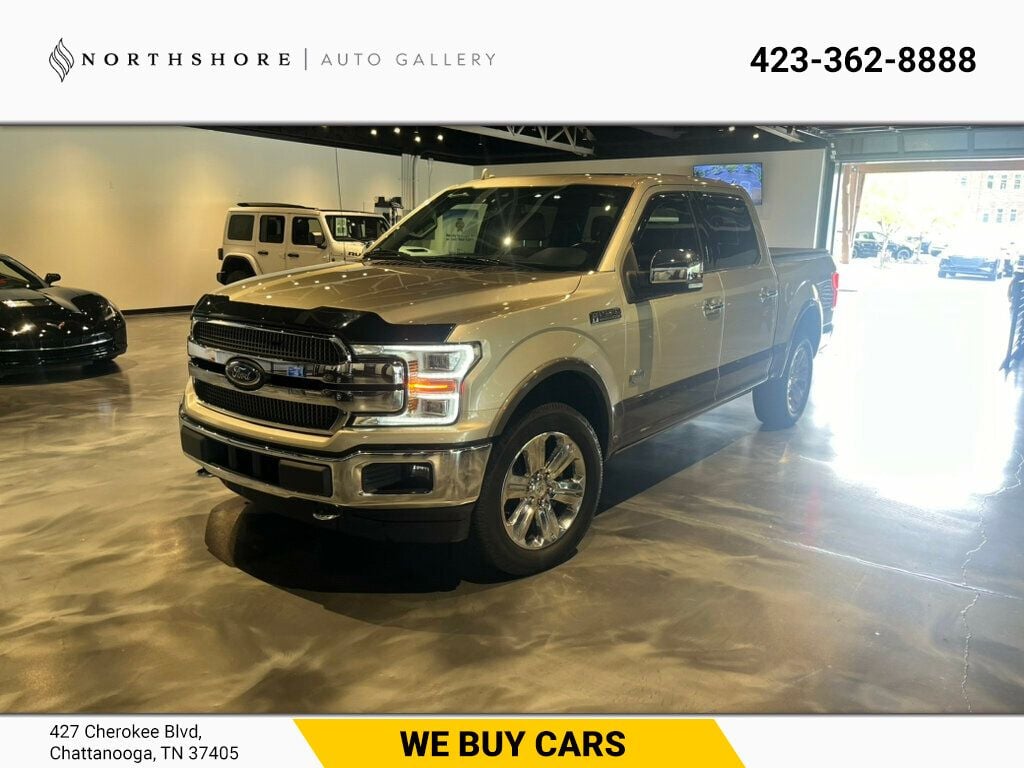 2018 Ford F-150 4WD/KingRanch/PanoRoof/AdapCruise/360Cam/Htd&CldSeats/NAV - 22613059 - 0