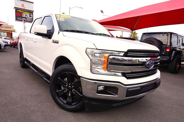 2018 Ford F-150 5.0 8 CYLINDER, LARIAT, BACKUP CAMERA, LEATHER INTERIOR - 23072735 - 1