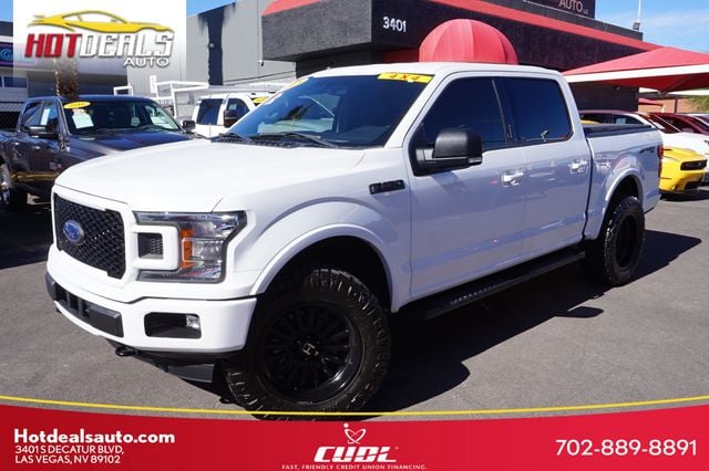2018 Ford F-150 LIFTED,4X4,SPORT PKG, RUNNING BOARDS,TINTED WINDOWS, CLOTH SEATS - 22942941 - 0