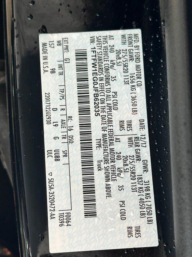 2018 Ford F-150 Platinum 4x4 4dr SuperCrew 6.5 ft. SB - 22909481 - 19