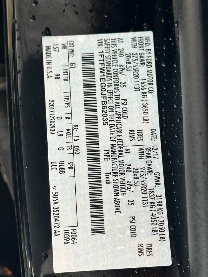 2018 Ford F-150 Platinum 4x4 4dr SuperCrew 6.5 ft. SB - 22909481 - 19