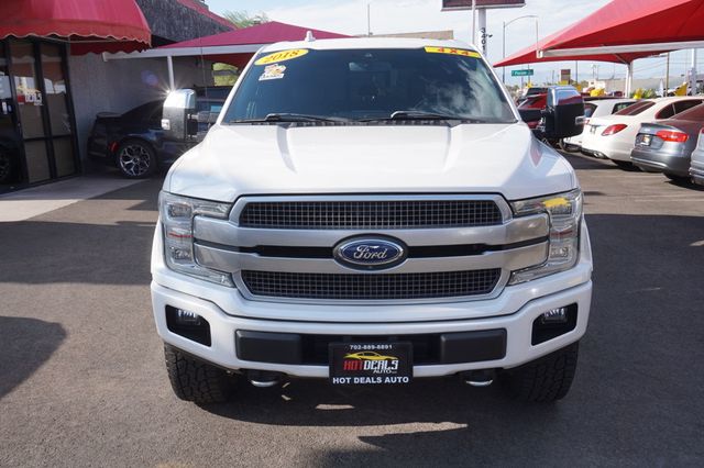 2018 Ford F-150 PLATINUM, 4X4, CAMPER SHELL, PREMIUM WHEELS, TOWING PACKAGE - 23066048 - 10