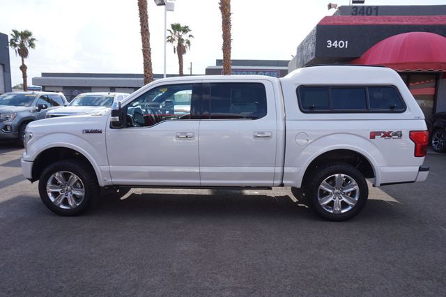 2018 Ford F-150 PLATINUM, 4X4, CAMPER SHELL, PREMIUM WHEELS, TOWING PACKAGE - 23066048 - 2