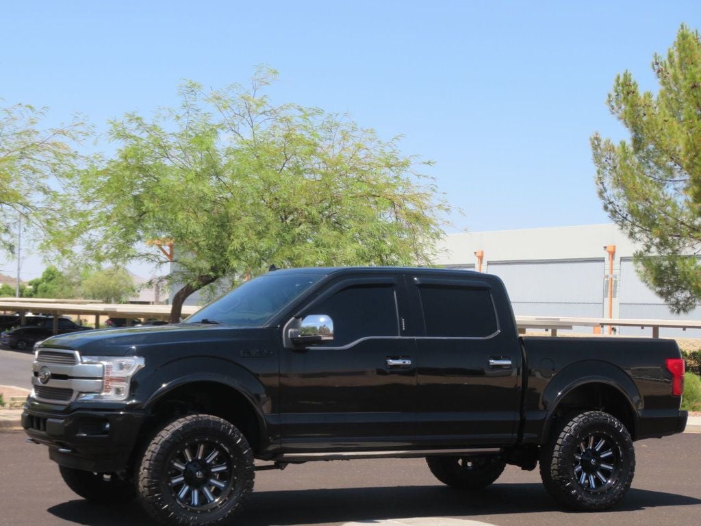 2018 Ford F-150 PLATINUM 4X4 LIFTED EXTRA CLEAN LOW LOW MILES LEATHER  - 22558013 - 0