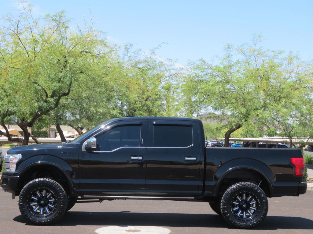 2018 Ford F-150 PLATINUM 4X4 LIFTED EXTRA CLEAN LOW LOW MILES LEATHER  - 22558013 - 1