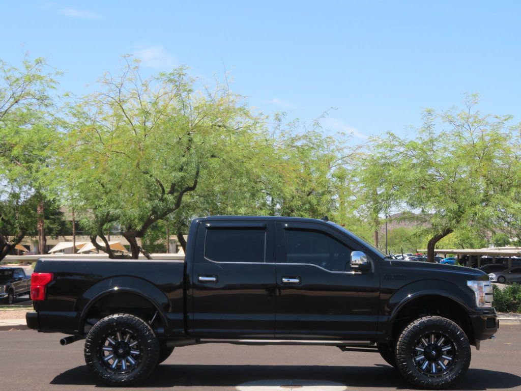 2018 Ford F-150 PLATINUM 4X4 LIFTED EXTRA CLEAN LOW LOW MILES LEATHER  - 22558013 - 2