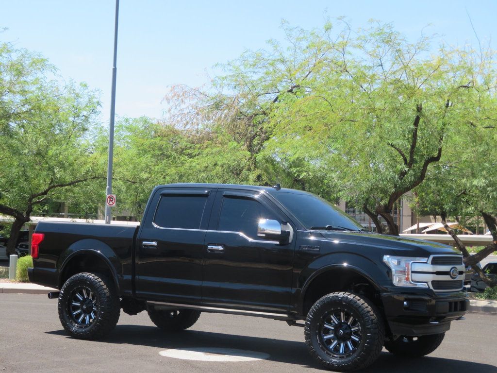 2018 Ford F-150 PLATINUM 4X4 LIFTED EXTRA CLEAN LOW LOW MILES LEATHER  - 22558013 - 3