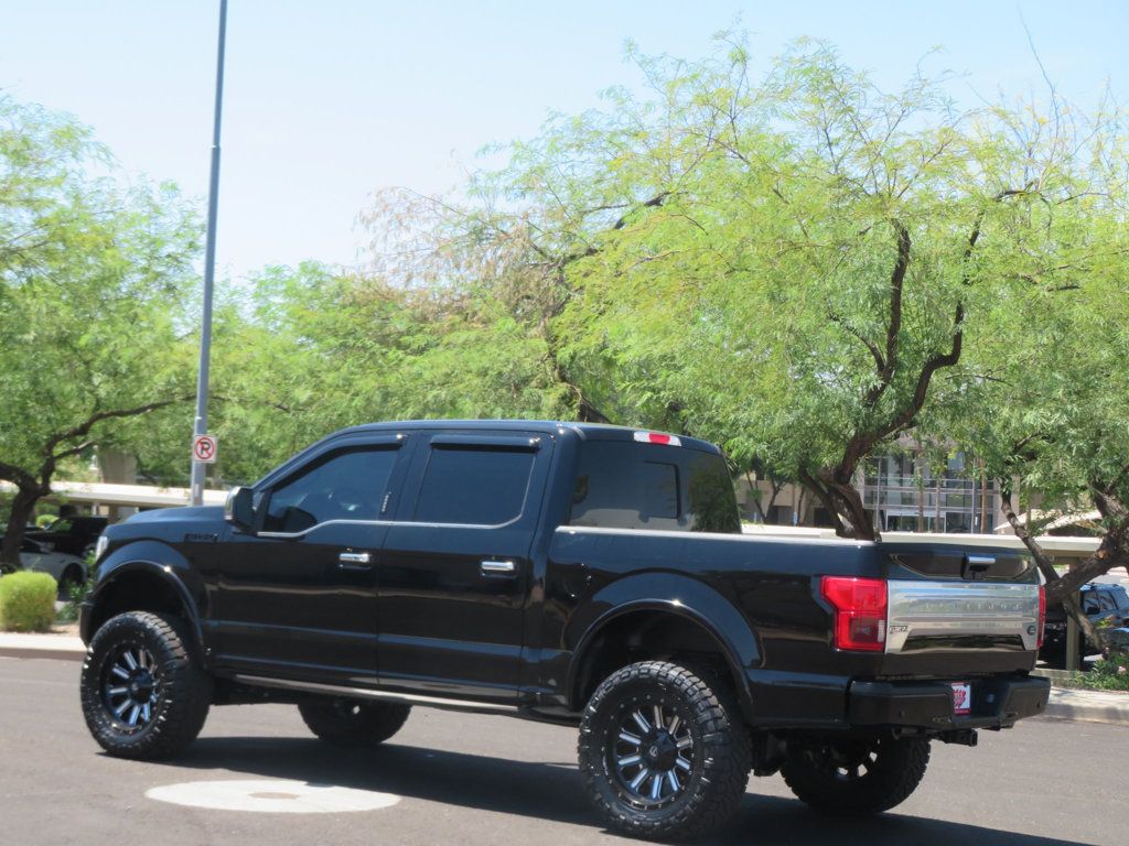 2018 Ford F-150 PLATINUM 4X4 LIFTED EXTRA CLEAN LOW LOW MILES LEATHER  - 22558013 - 4