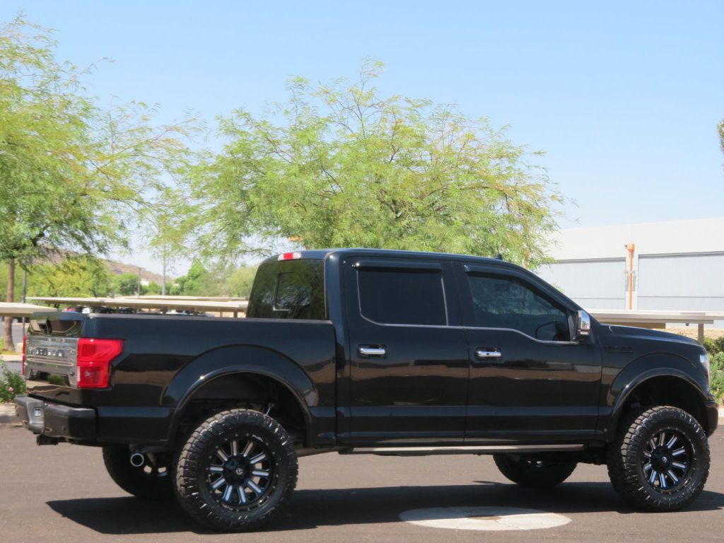 2018 Ford F-150 PLATINUM 4X4 LIFTED EXTRA CLEAN LOW LOW MILES LEATHER  - 22558013 - 5