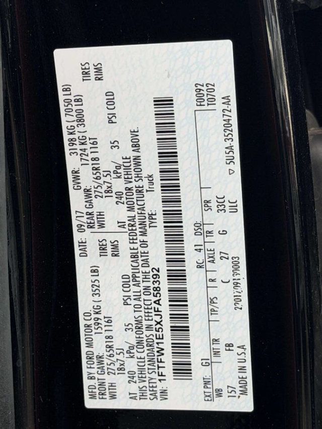 2018 Ford F-150 XLT 4x4 4dr SuperCrew 6.5 ft. SB - 22983769 - 14