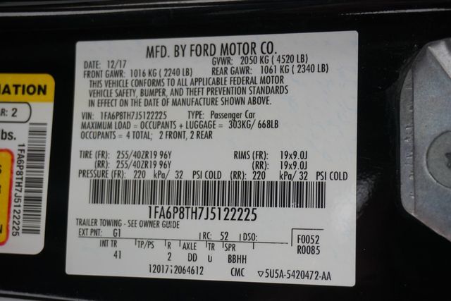 2018 Ford Mustang EcoBoost Fastback - 22896674 - 25