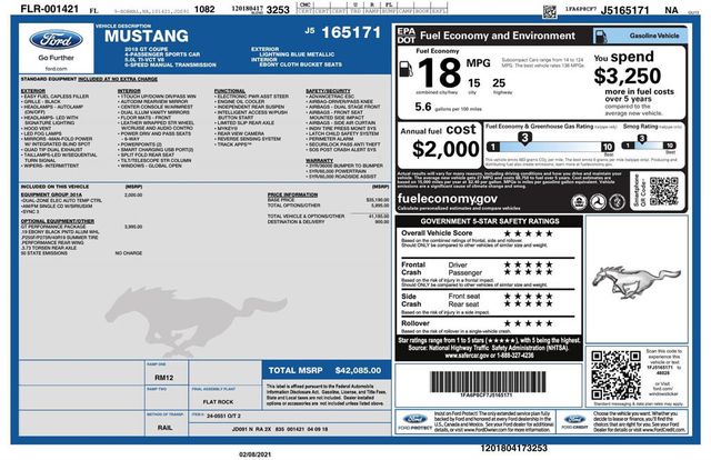 2018 Ford Mustang GT - 23045916 - 40
