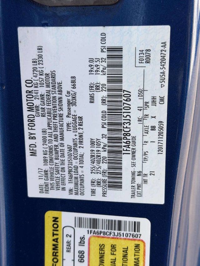 2018 Ford Mustang GT Fastback - 23005206 - 11