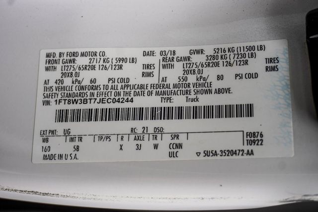 2018 Ford Super Duty F-350 SRW Lariat - 22953544 - 37