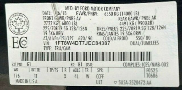 2018 Ford Super Duty F-450 DRW Limited 4WD Crew Cab 8' Box - 21190164 - 48