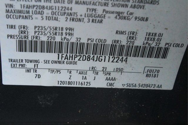 2018 Ford Taurus SE FWD - 23003881 - 7