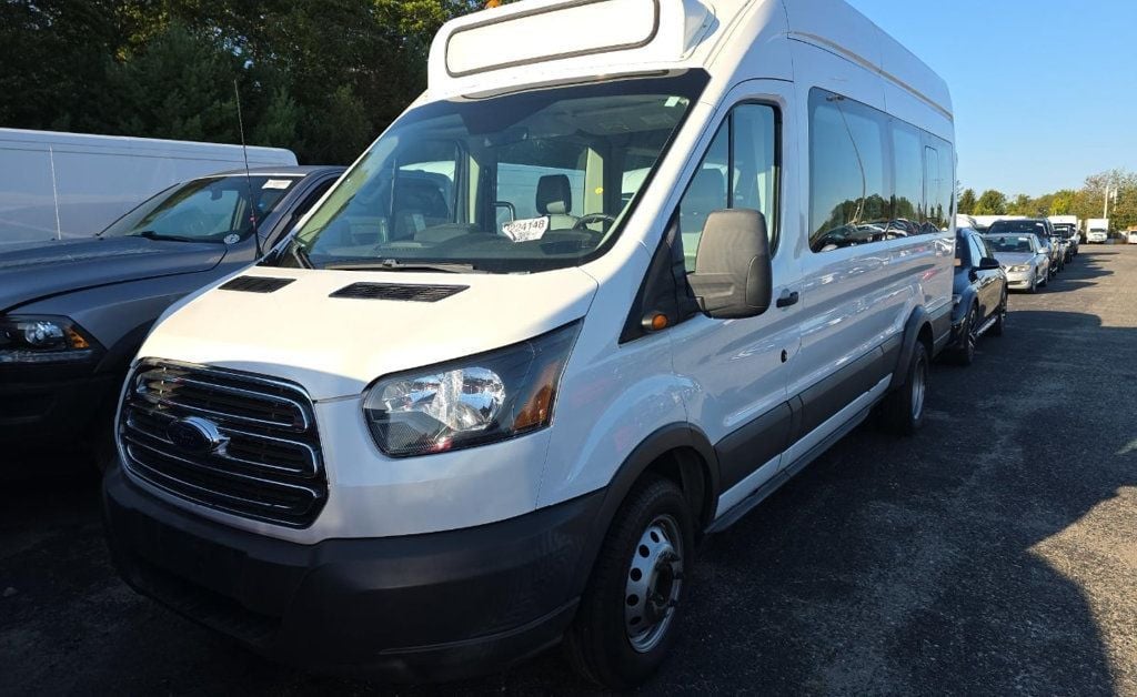 2018 Ford Transit Non-CDL Shuttle Bus w/ Rear Luggage For Students Tours Charters Activity & Church Transport - 22938034 - 0