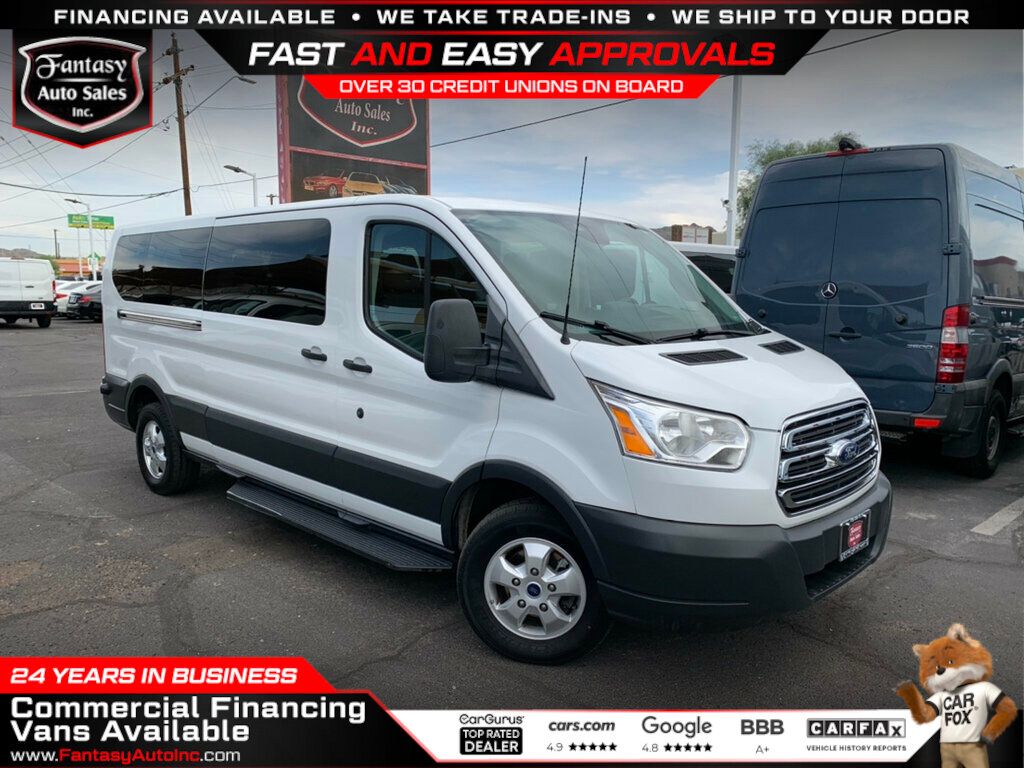 2018 Ford Transit Passenger Wagon T-350 148" Low Roof XLT Sliding RH Dr 15 passenger EcoBoost - 22627777 - 0