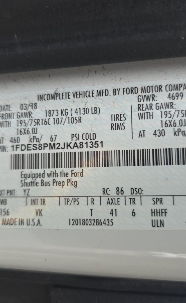 2018 Ford Transit T350 Wheelchair Van For Adults Medical Transport Mobility ADA Handicapped - 22955019 - 24