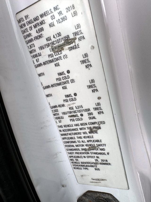 2018 Ford Transit T350-HD Non-CDL Minibus - Rear Luggage For Students Tours Charters Activity & Church Transport - 22938034 - 40