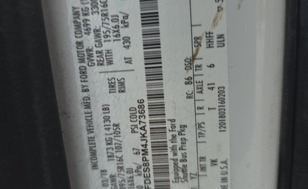 2018 Ford Transit T-350HD Wheelchair Van For Adults Medical Transport Mobility ADA Handicapped - 22955021 - 4