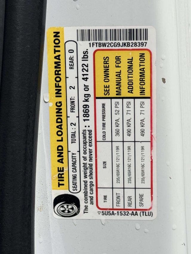 2018 Ford Transit Van T-350 148" Med Rf 9500 GVWR Sliding RH Dr - 23042991 - 15
