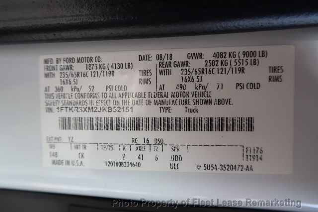 2018 Ford Transit Van Transit 250 High Roof 148" Cargo Van Gas and Propane - 22993073 - 14